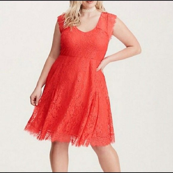 torrid Dresses & Skirts - 🆕 Torrid, NWT Size 1 Coral Lace Dress